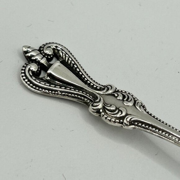 Towle Old Colonial Sterling Silver Bon-Bon Confection Pierced Spoon 4-1/2" - Picture 3 of 8